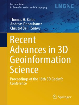 cover image of Recent Advances in 3D Geoinformation Science